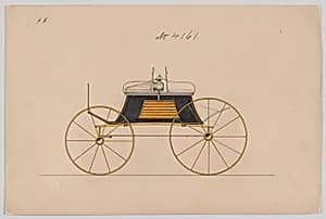 Design for Dog Cart or 2 Wheeler, no. 4161