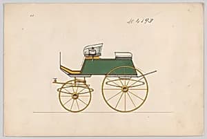 Design for Dog Cart or 2 Wheeler, no. 4193