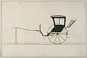 Design for Hansom Cab (unnumbered) by Brewster & Co.