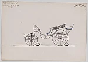 Design for Pony Phaeton, no. 3336a by Brewster & Co.