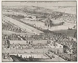 Detail of the Park at Enghien (right half) by Romeyn de Hooghe|Nicolaes Visscher II