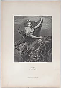Diana on her chariot by Selmar Hess|Correggio (Antonio Allegri)|Albert Henry Payne