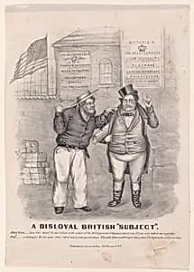 Disloyal British "Subject" by Currier & Ives