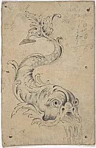 Dolphin Fountain Element by Anonymous, British, 18th century