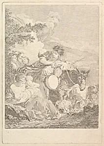 Départ de Jacob (The Departure of Jacob) by Elisabeth Cousinet Lempereur|François Boucher