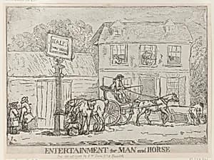 Entertainment for Man and Horse by Thomas Rowlandson|S. W. Fores