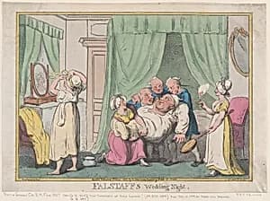 Falstaff's Wedding Night by Rudolph Ackermann, London|Thomas Rowlandson|Nicolaus Heideloff