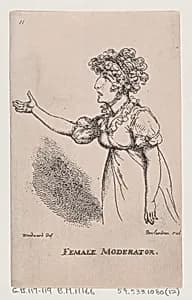 Female Moderator by Thomas Rowlandson|Thomas Tegg|George Murgatroyd Woodward