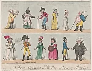 Free Opinions on The Pay of Young Roscius by George Murgatroyd Woodward|Rudolph Ackermann, London|Thomas Rowlandson