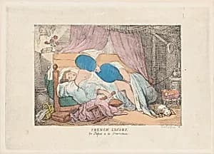 French Luxury, or Repos a la Francaise by Thomas Rowlandson