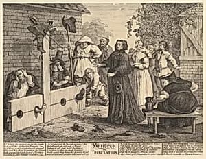 Hudibras in Tribulation (Twelve Large Illustrations for Saumel Butler's Hudibras, Plate 6) by Philip Overton|John Cooper|William Hogarth|Samuel Butler