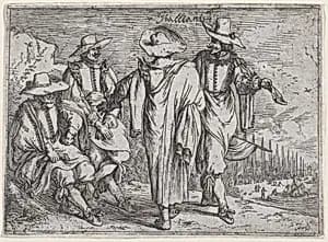 Italians, from a set of costume plates of different nations by Johann Wilhelm Baur