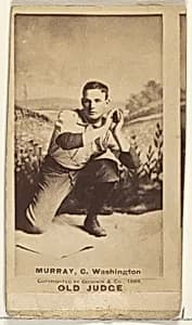 Jeremiah J. "Miah" Murray, Catcher, Washington Nationals, from the Old Judge series (N172) for Old Judge Cigarettes by Goodwin & Company