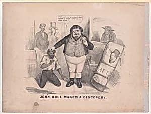 John Bull Makes a Discovery by Currier & Ives