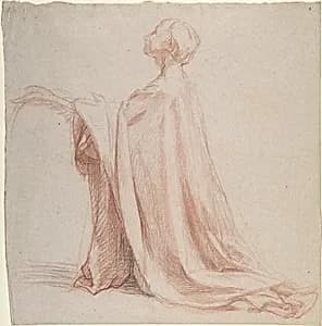Kneeling Draped Figure