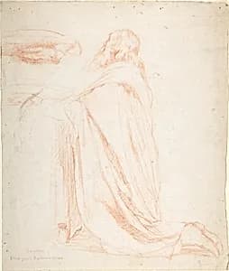 Kneeling Prelate Holding a Cushion