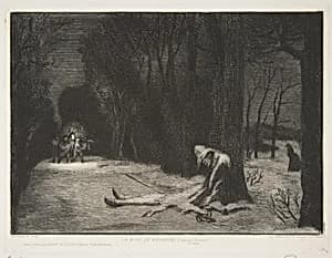 La Mort de Matamore (Capitaine Fracasse) by Félix Bracquemond|Cadart & Luquet|Auguste Delâtre