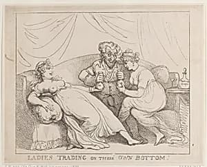Ladies Trading on Their Own Bottom by Thomas Rowlandson