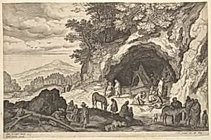 Landscape with Gypsy Camp by Aegidius Sadeler II|Jan Brueghel the Elder|Aegidius Sadeler II