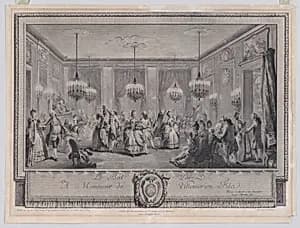 Le Bal Paré by Antoine Jean Duclos|Augustin de Saint-Aubin