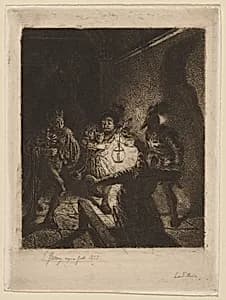 Les Pillards by Léopold Flameng
