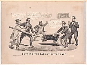 Portrait of Hannibal Hamlin|Henry Jarvis Raymond|Louis Maurer|Abraham Lincoln|William H. Seward|Currier & Ives|Charles Sumner|Horace Greeley