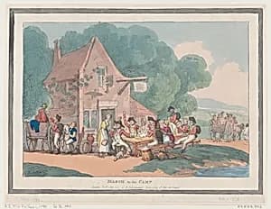 March to the Camp by Thomas Rowlandson|Rudolph Ackermann, London