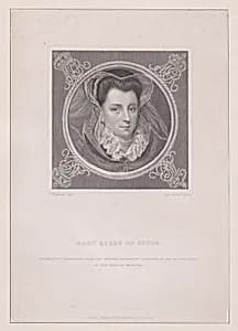 Portrait of Mary, Queen of Scots|Thomas Charles Wageman|Joseph Brown|Richard Bentley