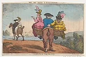 Me, My Wife & Daughter by Thomas Tegg|Thomas Rowlandson|Henry William Bunbury