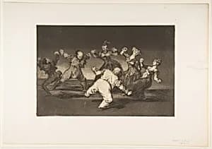 'Merry Folly' from the 'Disparates' (Follies / Irrationalities) by Goya (Francisco de Goya y Lucientes)