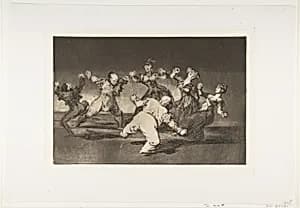 'Merry Folly' from the 'Disparates' (Follies / Irrationalities) by Goya (Francisco de Goya y Lucientes)