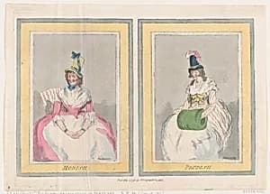 Modish and Prudish by Thomas Rowlandson|S. W. Fores