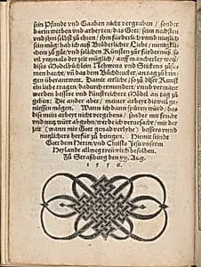 New Modelbüch allen Nägerin u. Sydenstickern (dedicatory page, 2v) by Hans Hoffman|Jacob Frölich