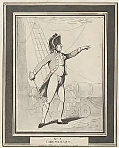 No. 7: Lieutenant by Rudolph Ackermann, London|Henri Merke|Thomas Rowlandson