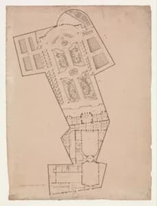 Plan of a Hotel and Garden