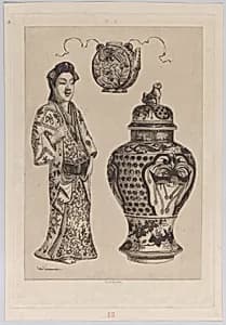 Plate II, from "History of Porcelain" by Auguste Delâtre|Jules-Ferdinand Jacquemart