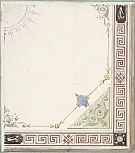 Pompeiian Design for Paneling by Jules-Edmond-Charles Lachaise|Eugène-Pierre Gourdet