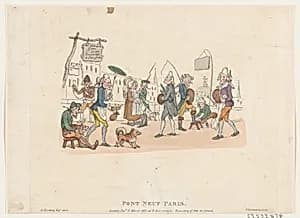 Pont Neuf, Paris by Henry William Bunbury|Thomas Rowlandson|Rudolph Ackermann, London