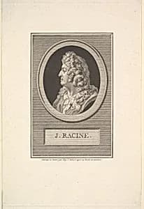 Portrait of Jean Racine by Augustin de Saint-Aubin|Jean Racine