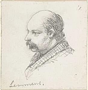 Portrait of Lemmens by Anonymous, French, 19th century