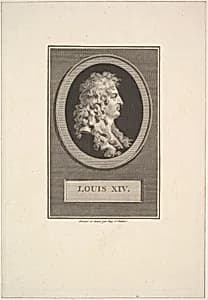 Portrait of Louis XIV by Augustin de Saint-Aubin