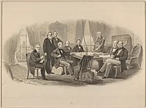 President Lincoln and His Cabinet