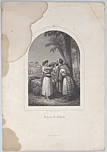 Rebecca and Eliezer by F. Chardon, Ainé|Horace Vernet|Hipolyte Lecomte|Furne et Cie.