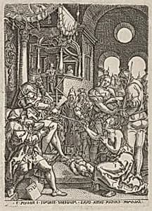 Reverse Copy of The Judgment of Solomon by Heinrich Aldegrever