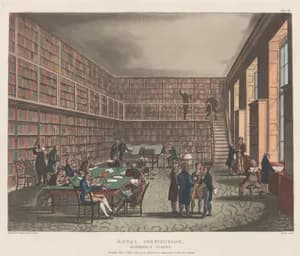 Royal Institution, Albemarle Street by Joseph Constantine Stadler|Rudolph Ackermann, London|Auguste Charles Pugin|Thomas Rowlandson