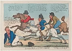 Sailors on Horseback by Thomas Rowlandson|Thomas Tegg