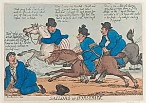 Sailors on Horseback by Thomas Tegg|Thomas Rowlandson