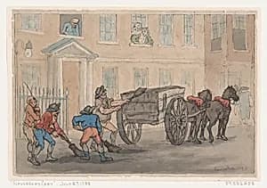 Scavenger's Cart by Thomas Rowlandson