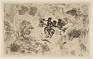 Seated Woman and Other Sketches by Claude Lorrain (Claude Gellée)