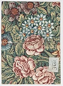 Sheet with an overall floral pattern